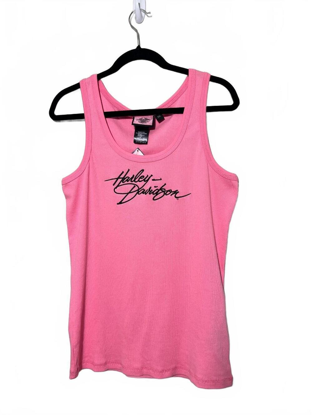Harley-Davidson Women's Pink Ribbed Tank Top Size 2XL